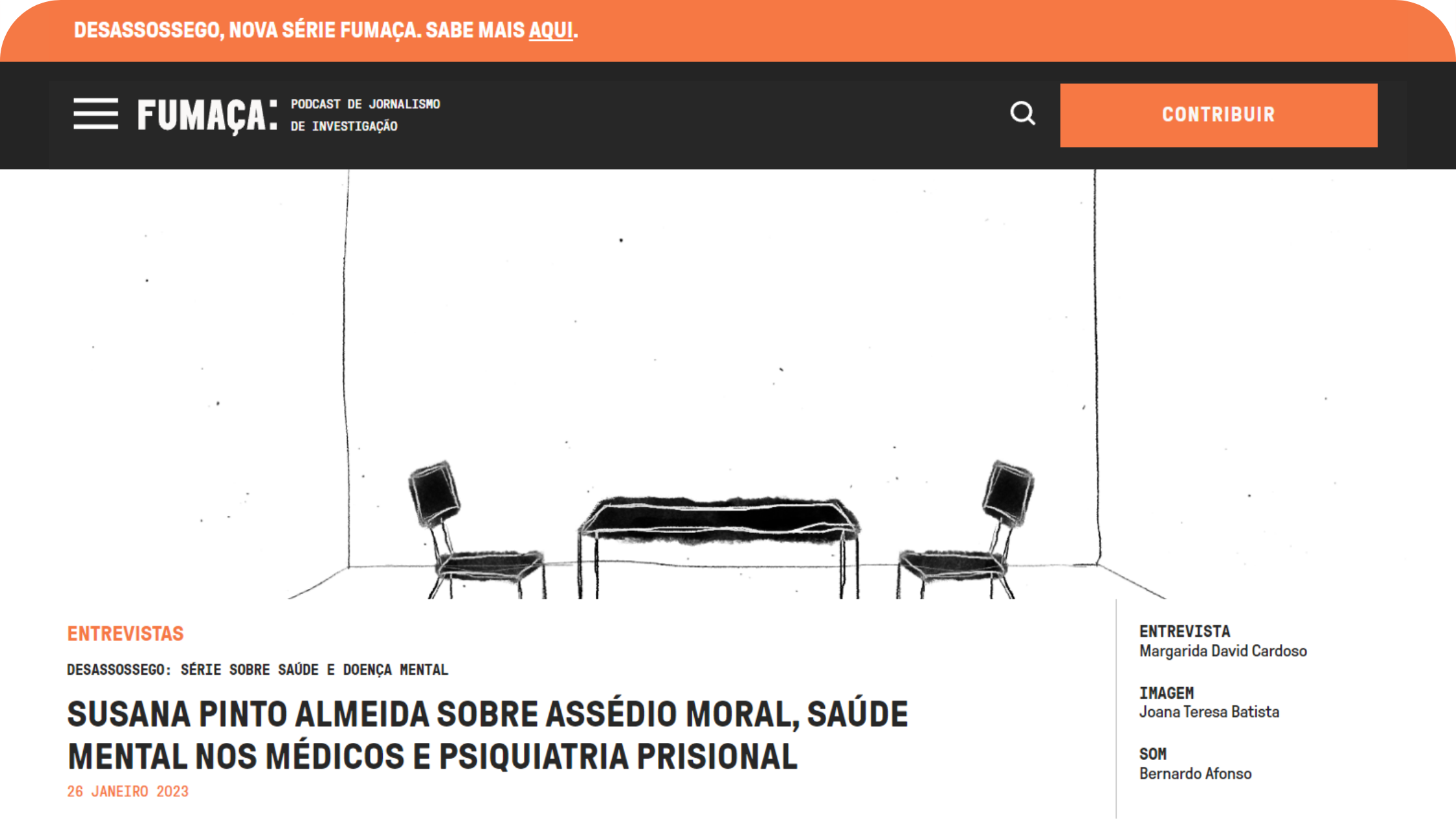 Assédio moral, saúde mental nos médicos e psiquiatria prisional